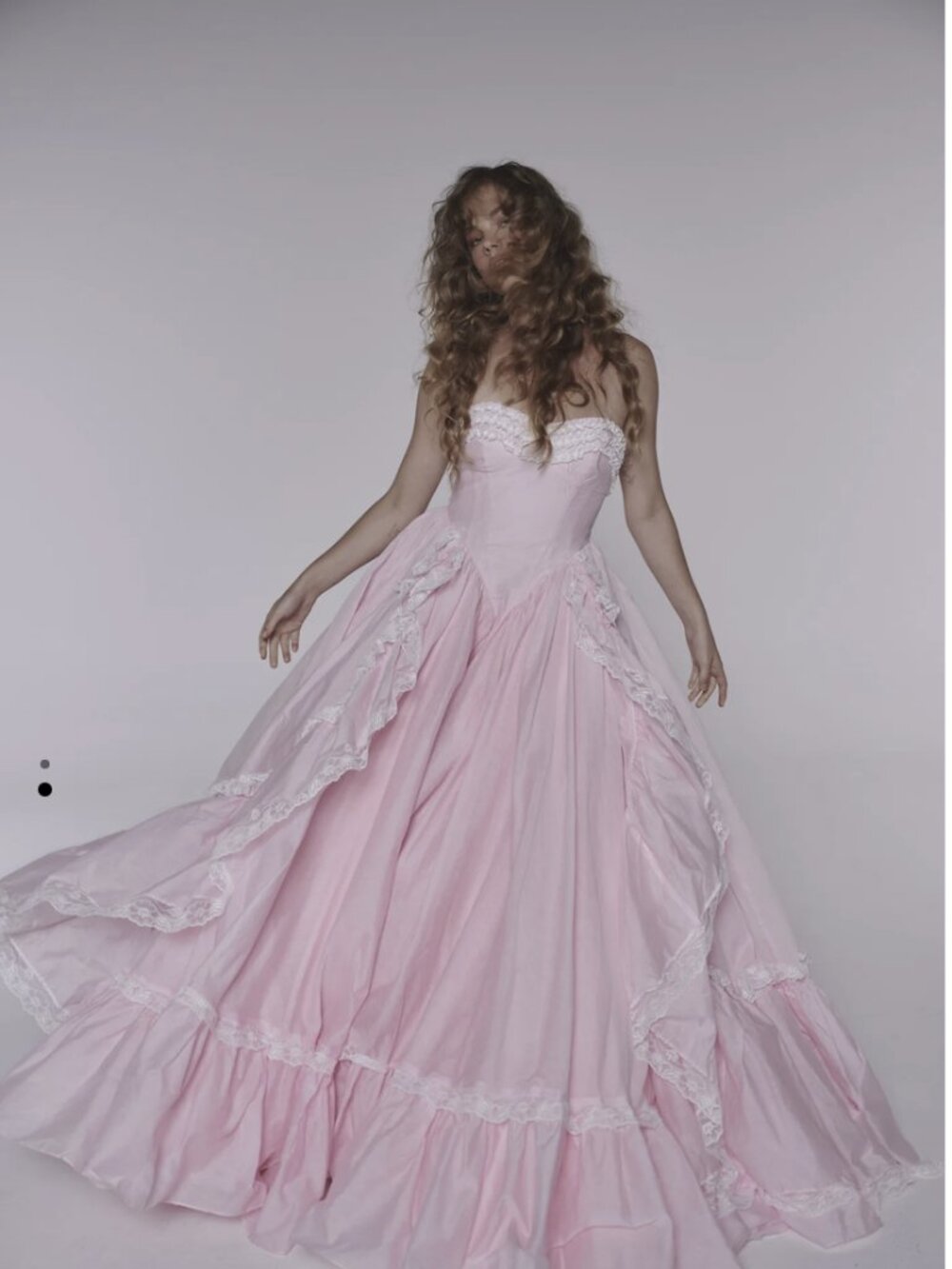 Selkie Pink Cotton Ballgown - Tender Touch Woodland Gown